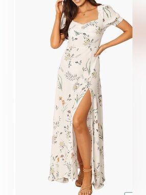 Franklin Floral Puff Sleeve Maxi Dress